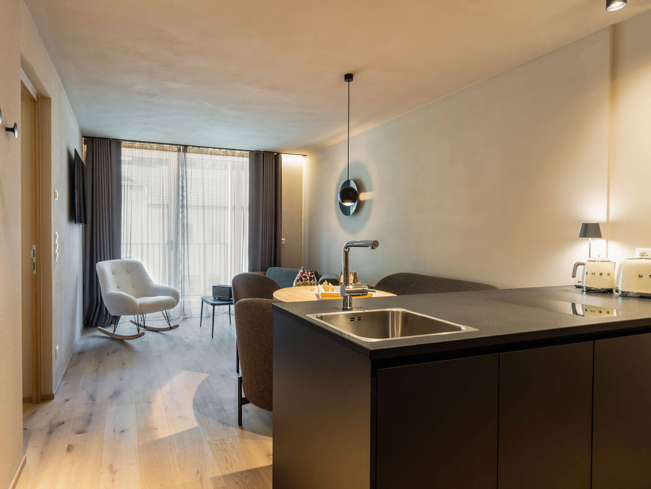 Vista interna dell'appartamento Home - soggiorno - Ariane's Guesthouse