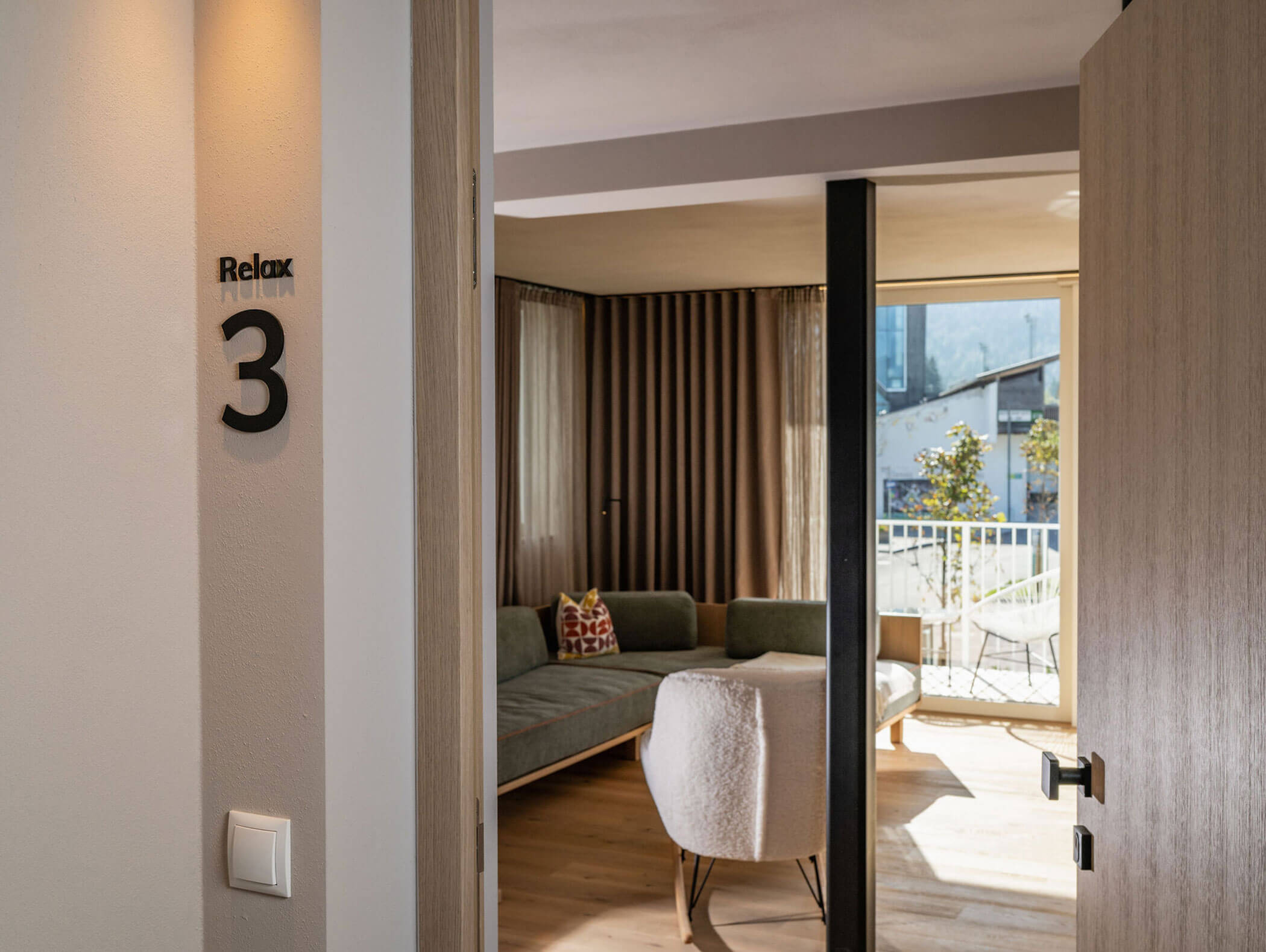 Vista interna dell'appartamento Relax - soggiorno - Ariane's Guesthouse